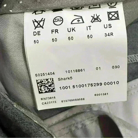 Boss Hugo Boss Shark5 Gray Dress Pants Men’s Sz 34R - Mint EUC - Picture 5 of 15